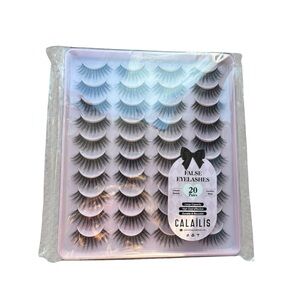 False Eyelashes Calailis Set. 20 Pairs. Black. New.
